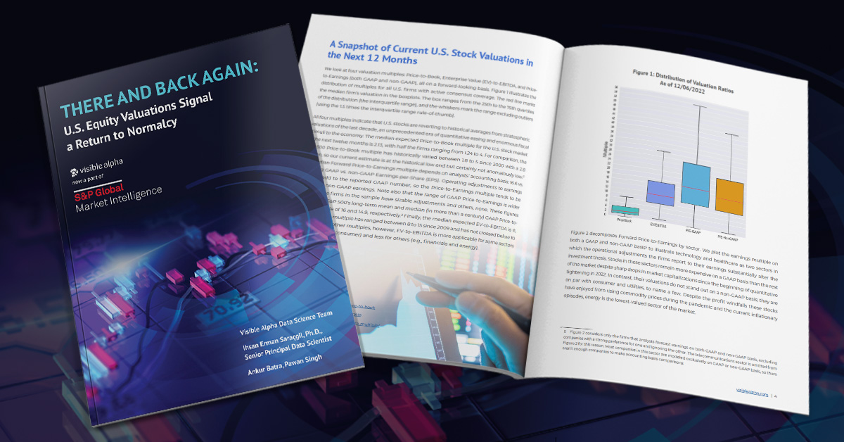 U.S. Equity Valuations Signal Return To Normalcy - Visible Alpha