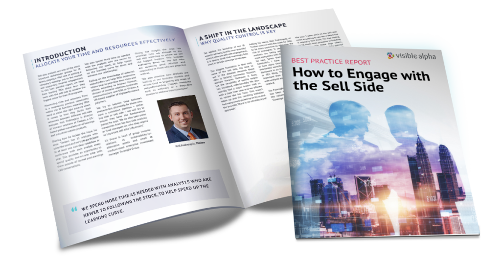 Best Practice Report: How to Engage With the Sell Side