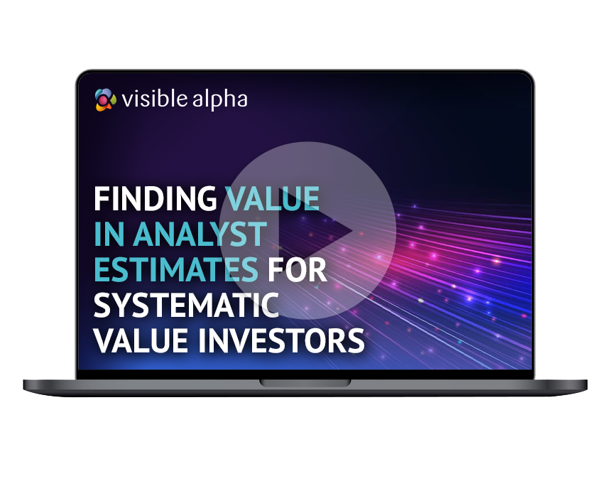 Webinar: Finding Value in Analyst Estimates for Systematic Value Investors
